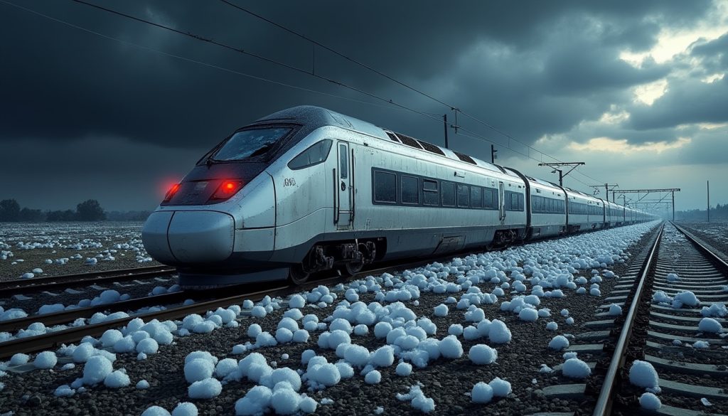 découvrez des images choquantes des intempéries ayant touché le sud-ouest, avec des grêlons de 7 cm, un tgv évacué et des pare-brise abîmés. plongez dans cette tempête impressionnante et ses conséquences dramatiques.
