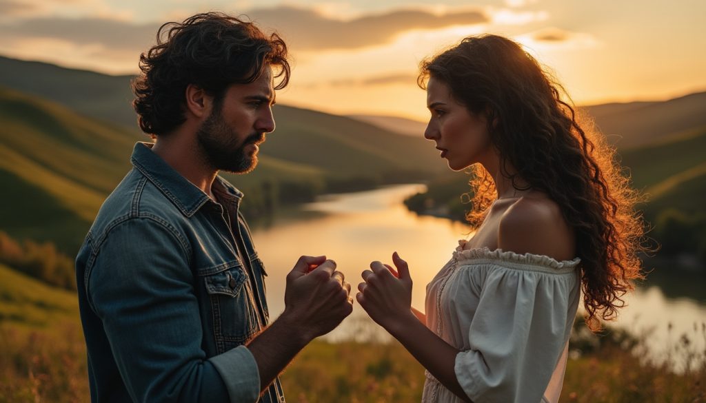 découvrez une histoire d'amour tumultueuse dans l'orne, où un acte de colère entraîne un geste de pardon, révélant la complexité des émotions humaines et la force de l'amour face aux épreuves.