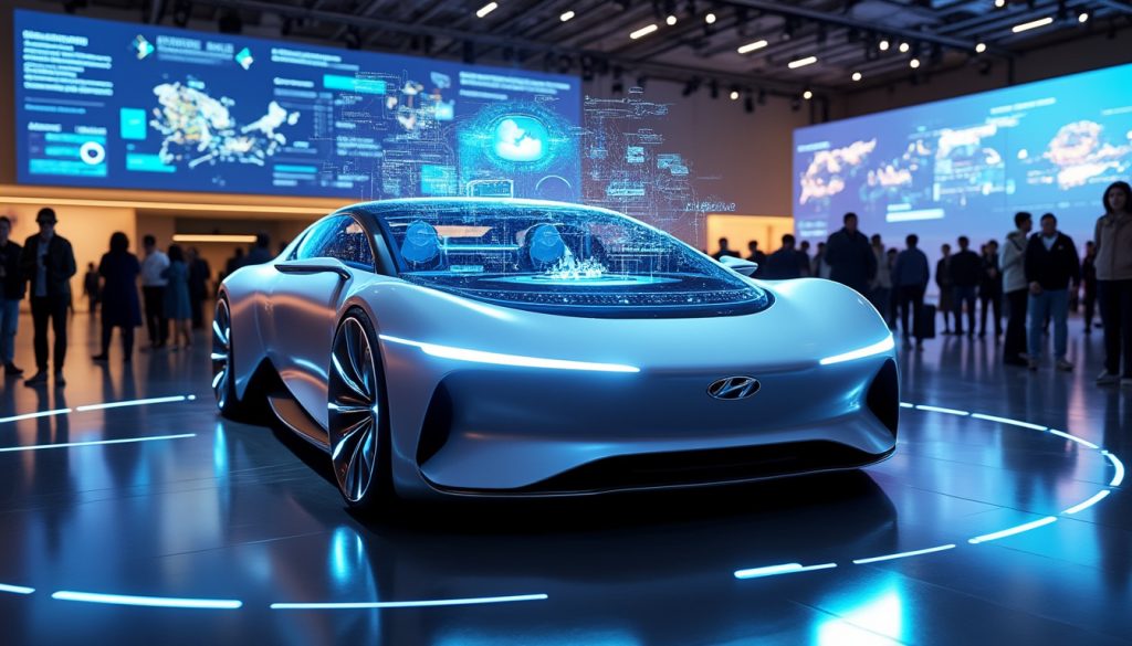 découvrez l'affichage holographique révolutionnaire pour pare-brise présenté par hyundai mobis à l'iaa. une technologie d'avant-garde offrant une expérience de conduite immersive et sûre.
