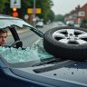 un homme à reading a tragiquement perdu la vie lorsqu'une roue détachée d'un autre véhicule a percuté son pare-brise, entraînant un accident mortel. découvrez les détails de cet incident choquant.