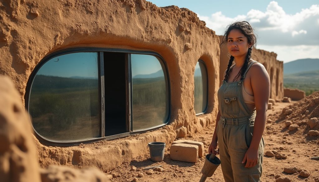 à 22 ans, mariana a tout quitté pour bâtir une maison en terre unique, intégrant douze pare-brise dans une étonnante aventure de vie.